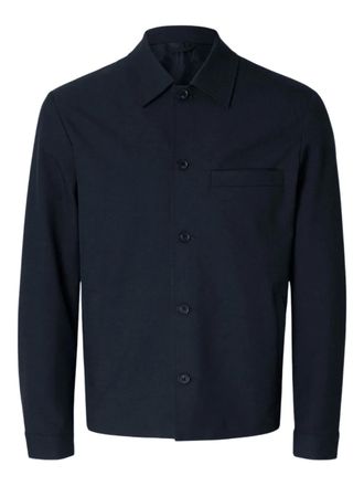 Selected long-sleeved shirt - Blue