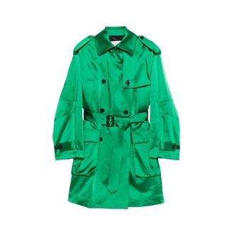 Dries Van Noten Dames, Mantels, Groen, Maat: S Katoen