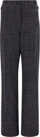Ferragamo Sportbroek - Dames - Straight fit broeken - Blauw - 2XS - Broeken