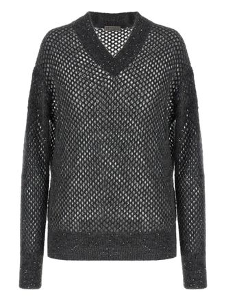 Brunello Cucinelli V-Neck Sweaters − Sale: up to −81