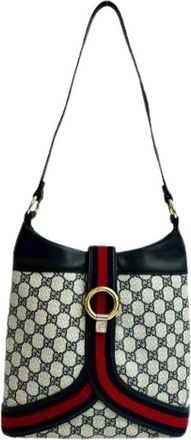 Gucci Pre-owned Plastic Schoudertas - Dames - Vintage Schoudertas - Blauw - ONE Size - Vintage