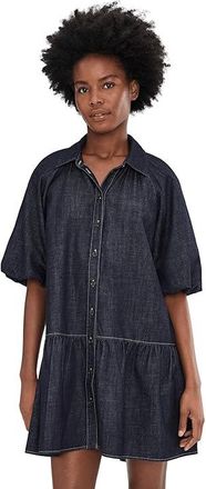 Sanctuary Always Enough Denim Dress Womens Dress Seaside Wash : SM (US 4-6), Cotton/Denim/Polyester