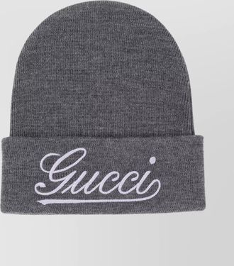 Gucci wool logo beanie