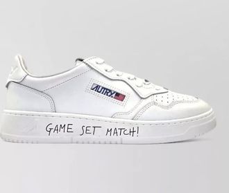 Autry leather low-top lace-up sneakers