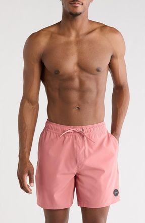 Rvca Swim Trunks in Hazy Pink at Nordstrom Rack, Size X-Large