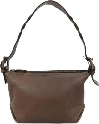 Celine Pre-owned Shoulder Bags, female, Brown, Size: ONE SIZE Pre-owned Vintage Shoulder Bag