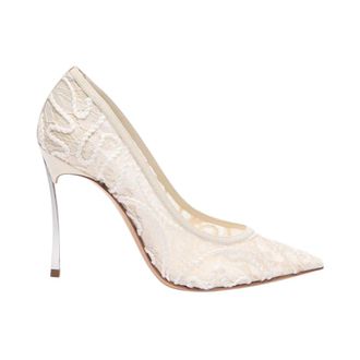 Casadei Pumps, female, Beige, Size: 10 1/2 US Chantilly Blade Pump