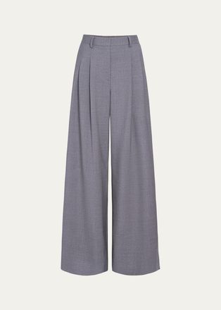 TWP Avery Pleated Wide-Leg Trousers
