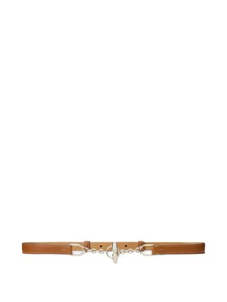 Ralph Lauren Collection toggle calfskin belt - women - Calf Leather - S - Brown