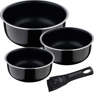 Bergner Set 3 Cazos Click & Cook &Oslash;16 / &Oslash;18 / &Oslash;20 Cm