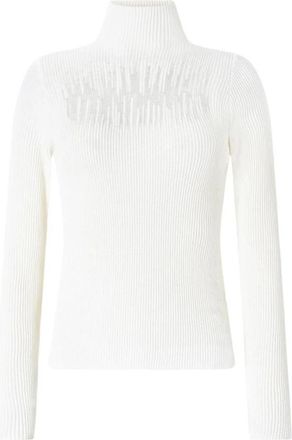 Genny Sweaters - Dames - Coltruien - Wit - L - Wol - Truien & Vesten