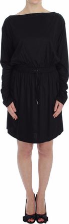 Versace Jeans Couture Modal Silk Shift Knee Womens Dress