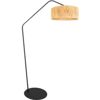 Anne Lighting L&aacute;mpara De Pie - Zigzag - Natural Negro - Metal - - Anne Lighting