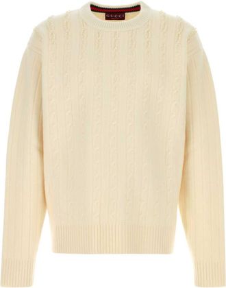 Gucci Off White Textured Sweater