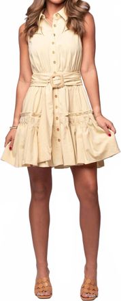 En Saison Lowen Mini Dress In Yellow