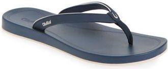 Olukai Uiki Water Resistant Flip Flop in Mood Indigo /Mood Indigo at Nordstrom, Size 11