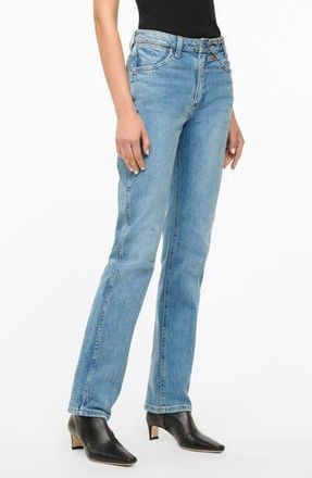 Staud + Wrangler The Everyday Jeans in Mid Blue at Nordstrom Rack, Size 26