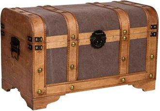 Wanderlust Deco Wanderlust Deco - Ba&uacute;l De Madera Marr&oacute;n 60x33x36.5