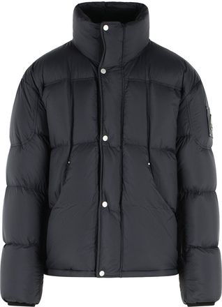 Moose Knuckles Down Jacket with Raised Neck and Ribbed Velvet Lining