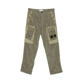 Stone Island Straight Trousers - male - Stone Island - Straight Trousers - Green - W36 - Trousers