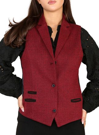 TruClothing Tweed Herringbone Waistcoat