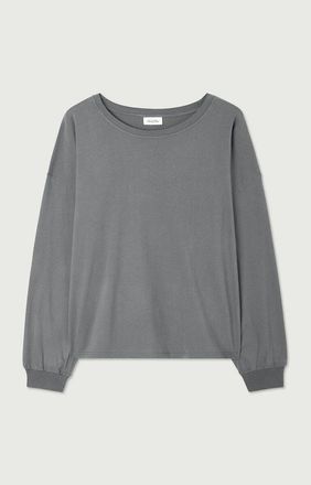 American Vintage T-shirt met ronde hals en lange mouwen VUPAVILLE