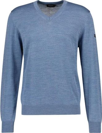 Maerz V-hals gebreid - Heren - V-hals truien - Blauw - 2XL - Truien & Vesten