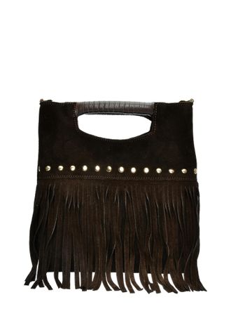 Luisa Vannini Bordeauxrood Rundleer Tas