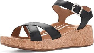 Aetrex Flora Adjustable Platform Sandals Womens Dress Sandals Black : EU 41 (US Womens 10-10.5) M (B), Leather