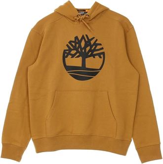 Timberland Core Logo Hoodie - Heren - Hoodies - Bruin - S - Katoen - Hoodies & sweatvesten