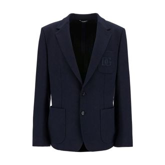 Dolce & Gabbana Blazers, male, Blue, L, Stylish Jacket for Men
