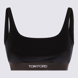 Tom Ford Dark Blue Viscose Blend Top
