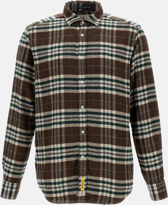 B.D. Baggies Brown Check Pattern Shirt