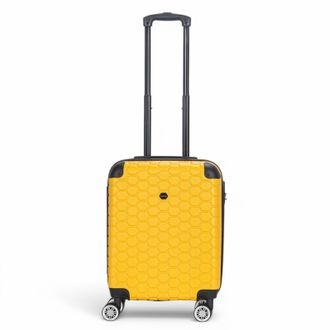 Infinity Leather Sterke ABS hardshell handbagagekoffer 55 x 40 x 20 cm Bagage geschikt voor Easyjet, Ryanair