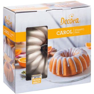 Decora 0080114 Stampo Antiaderente Carol &oslash; 24 x 10 h Cm, In Alluminio Pressofuso, per realizzare preparazioni dolci e salate. - Decora