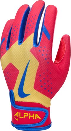 Nike Alpha 2.0 Kids T-Ball Batting Gloves in Yellow | N1012190-707