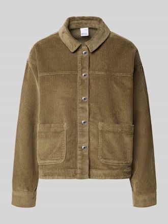 Vero Moda Relaxed Fit Langarmbluse aus reiner Baumwolle Modell JAMIE in Oliv, Gr&ouml;&szlig;e XL