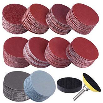 OEM 300 Discos Abrasivos De 50 Mm Para Lijado, Granos 80, 100, 180, 240, 600, 800, 1000, 1200, 2000 Y 3000 Para Lijado Con Dremel. --crezuo