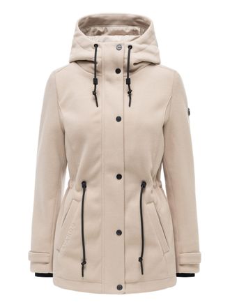 Navahoo dames tussenjas L&auml;chelstern met capuchon in wollook