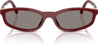 Miu Miu Sunglasses Mua06 S 21 I80 Q Burgundy Opalino/Dark Gray Women