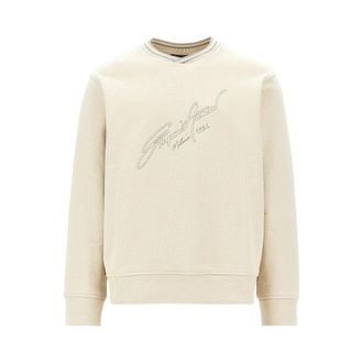 Emporio Armani Logo embroidery crewneck sweatshirt Man XL