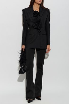 Blumarine Jacket With Appliqu&eacute;, Womens, Black
