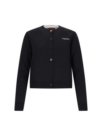 Gucci Cardigan Intarsio Logo