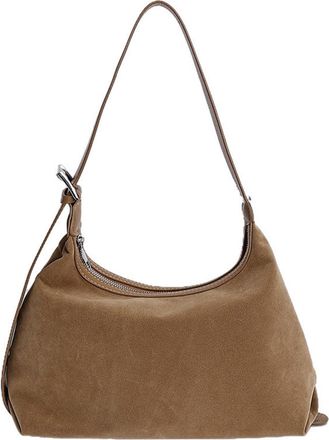 Generic Womens Soft Suede Slouchy Hobo Bag,Roomy Vintage Shoulder Purse with Adjustable Strap for Fall Winter (khaki)