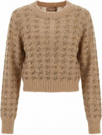 Twinset Donna, Maglie, Marrone, S, new