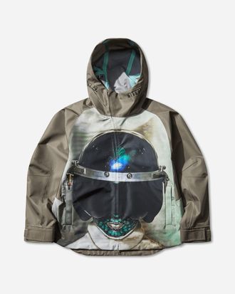 Undercover Men s Heldon Nylon Zip Jacket Gray / Khaki