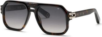 Philipp Plein Authentieke Bril met Topkwaliteit - Heren - Zonnebrillen - Bruin - 57 MM - Accessoires
