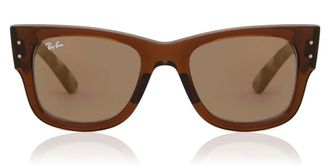 Ray-Ban RB0840S Mega Wayfarer 663693 Mens Sunglasses Brown Size 51