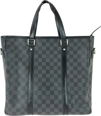 Louis Vuitton Black Pvc Leather Tote Bag (Pre-Owned)