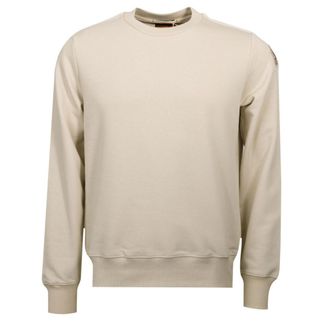 Parajumpers Mens K2 Bone Cream Crewneck Sweatshirt Cotton - Size Large